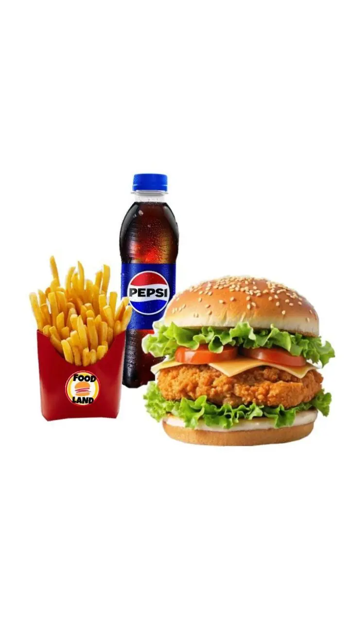 Hamburger tavuk menü